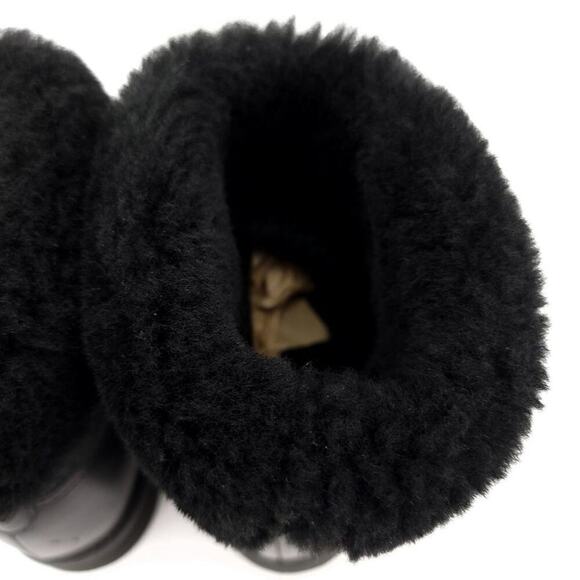 Rockport Fur Leather Black Boots Size 6.5 Lined Winter Fall Shoes Womens Boot - Picture 11 of 15